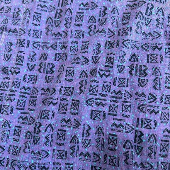 Vintage Reactor 80s 90s Weekends Tribal Print Surf Button Down Shirt - Picture 3 of 3